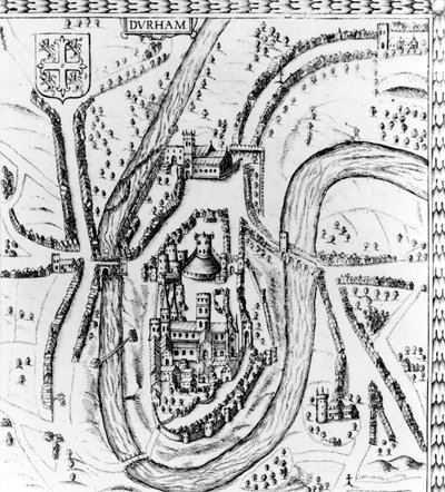 Map of the City of Durham by John Speed